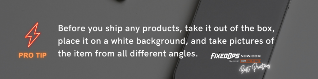 Product Photos: Pro Tip